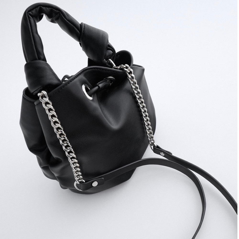 NWT ZARA Mini bucket bag